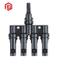 Runder Audio-Mc4-Buchsen-Kabelstecker