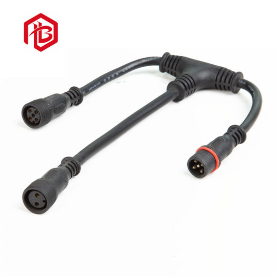 T-Typ 3-Wege-IP67-Stecker und -Buchse für elektrische Anschlüsse