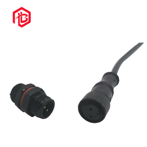 Männliche und weibliche elektrische IP68-Kabel M12 2-poliger elektrischer Stecker weiblich