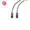 Draht Elektrische M8 Nylon LED Beleuchtung IP67 6pin Kabel Wasserdichter Stecker