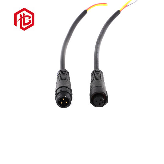 Schnellstecker Flacher elektrischer Stecker und Buchse 4-poliger Nylon-M12-Steckverbinder